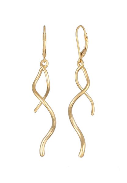 Elli Damskie kolczyki Spiral Wave Twisted ze srebra próby 925 Sterling Silver Kolczyki 1 ct. Szare kolczyki damskie Elli, srebrne. Za 230.29 zł.