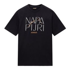Koszulka damska Napapijri S-Rhin. Czarne bluzki sportowe damskie Napapijri, l, bez wzorów, bez ramiączek. Za 129.99 zł.