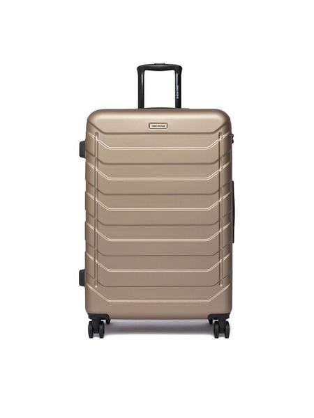 GINO ROSSI Walizka duża C-GIN-L-002-05-GOLD Złoty. Żółte walizki Gino Rossi, bez wzorów, z tworzywa sztucznego, duże. Za 299.99 zł.