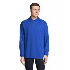 Koszulka polo z długim rękawem Sol's Pacific. Niebieskie bluzki damskie SOL'S, s, bez wzorów, bez kołnierzyka, bez ramiączek. Za 158.00 zł.