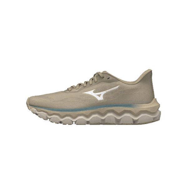 Buty do biegania męskie Mizuno Wave Horizon 9 pale khaki/white/curds&whey. Brązowe obuwie do biegania damskie Mizuno, mizuno wave. Za 814.05 zł.