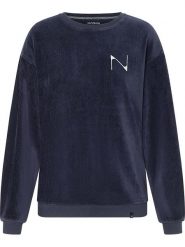 Naturana Bluza w kolorze granatowym rozmiar: XS. Niebieskie bluzy bez kaptura damskie Naturana, xs. Za 83.81 zł.