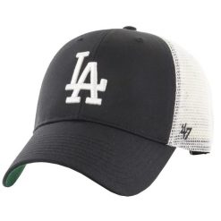 Męska czapka z daszkiem 47 Brand MLB LA Dodgers Cap. Czarne czapki męskie 47 Brand, bez wzorów, z bawełny, sportowe. Za 79.99 zł.