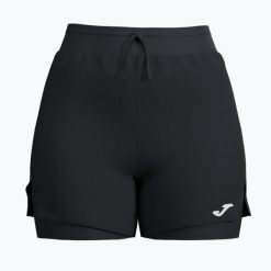Spodenki tenisowe damskie Joma Sculpture II W. Czarne spodenki sportowe damskie Joma, l, z elastanu, na fitness i siłownię. Za 149.99 zł.