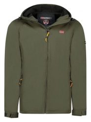 Geographical Norway Kurtka softshellowa "Tamigoglor" w kolorze khaki rozmiar: S. Brązowe kurtki outdoor męskie Geographical Norway, s, bez wzorów, bez kaptura. Za 171.68 zł.