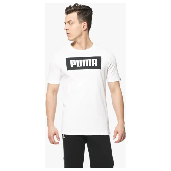 Puma Koszulka Ss Rebel Basic , biały, rozmiar XXL. Białe t-shirty sportowe męskie Puma, m, z bawełny, bez ramiączek. W wyprzedaży za 79.99 zł.