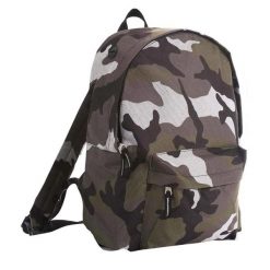 Plecak Rider Camo. Zielone plecaki damskie SOL'S, bez wzorów, z materiału. Za 57.99 zł.