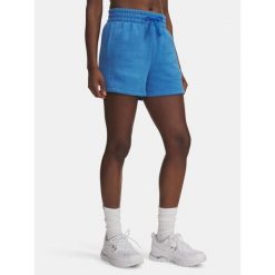 Spodenki Dresowe Damskie Under Armour Krótkie Rival Fleece Short. Niebieskie szorty damskie Under Armour, bez wzorów, z dresówki, sportowe. Za 169.99 zł.