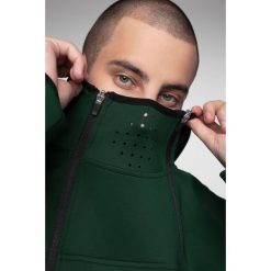 Bluza męska BLM212 - ciemna zieleń. Zielone bluzy z kapturem męskie 4f, m, z dzianiny. W wyprzedaży za 79.99 zł.