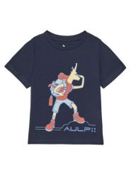 Aulp T-Shirt Timon Granatowy Regular Fit. Niebieskie t-shirty chłopięce Aulp, bez wzorów, z bawełny, bez ramiączek. Za 59.99 zł.