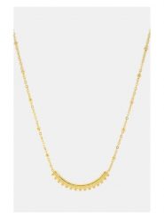 MOODE Naszyjnik "Irene" z elementem ozdobnym - dł. 42 cm rozmiar: onesize. Żółte naszyjniki damskie MOODE, ze stali. Za 34.99 zł.