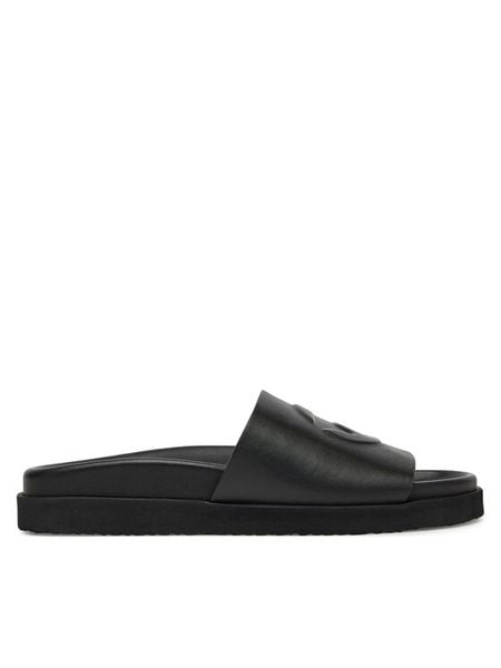 G-Star Raw Klapki CARLA-25SS496 Czarny. Czarne klapki damskie G-Star, bez wzorów, ze skóry, bez obcasa. Za 221.99 zł.