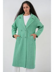Bigdart Płaszcz przejściowy w kolorze miętowym rozmiar: 40. Zielone płaszcze damskie Bigdart, bez wzorów. Za 143.99 zł.