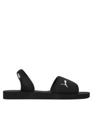 Puma Sandały Sandy Playa 404852 01 Czarny. Czarne sandały damskie Puma, bez wzorów, z materiału, bez obcasa, na płaskiej podeszwie. Za 129.99 zł.