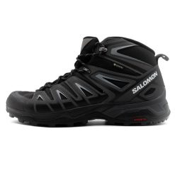 Buty Outdoorowe Salomon X Ultra Pioneer Mid Gtx Dorosłych. Czarne buty trekkingowe męskie Salomon, z gore-texu, za kostkę, bez zapięcia, trekkingowe, gore-tex. Za 734.00 zł.