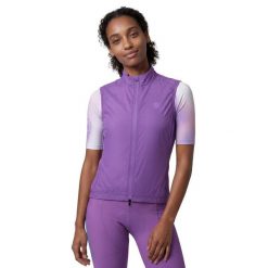 Damska ultralekka wiatroszczelna kamizelka rowerowa Siroko V2-W Breeze Purple. Fioletowe kamizelki damskie SIROKO, xs, z materiału. Za 296.00 zł.