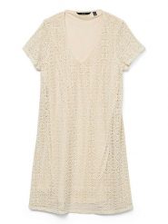 Vero Moda Girl Sukienka "Maya" w kolorze beżowym rozmiar: 152. Brązowe sukienki dziewczęce Vero Moda Girl, bez wzorów, z koronki, bez ramiączek. Za 65.85 zł.