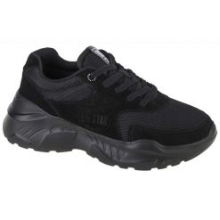 Buty Big Star Shoes W JJ274A113 czarne. Czarne buty sportowe na co dzień damskie bez wzorów, z gumy. Za 301.07 zł.