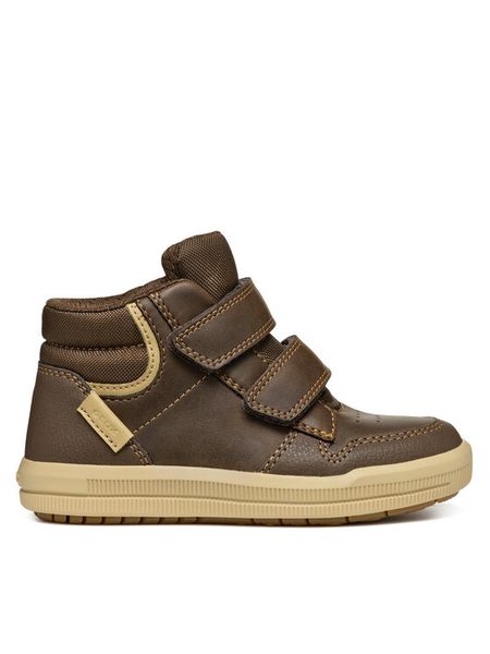 Geox Sneakersy J Arzach Boy J364AB 0MEFU C6244 D Brązowy. Brązowe buty sportowe chłopięce Geox, bez wzorów, ze skóry, bez zapięcia. Za 269.99 zł.