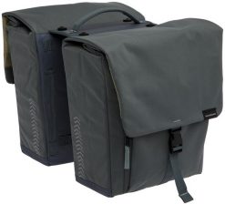 Podwójna Torba Rowerowa Tulum Double Mik 32L Szaro-Zielona. Szare torebki klasyczne damskie NEW LOOXS, bez wzorów, z materiału, bez dodatków. Za 526.95 zł.