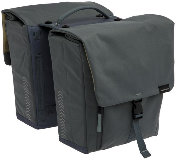 Podwójna Torba Rowerowa Tulum Double Mik 32L Szaro-Zielona. Szare torebki klasyczne damskie NEW LOOXS, bez wzorów, z materiału, bez dodatków. Za 525.95 zł.