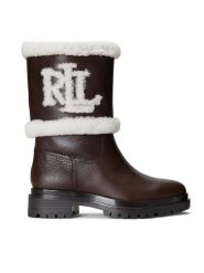 Lauren Ralph Lauren Botki Carter 802915439002 Brązowy. Brązowe botki damskie Lauren Ralph Lauren, ze skóry, bez obcasa, na płaskiej podeszwie, bez zapięcia. Za 1,789.00 zł.