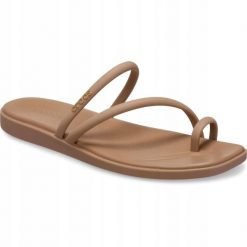 Klapki Dla Dorosłych Crocs Miami Toe Loop. Brązowe klapki i japonki męskie Crocs, z materiału. Za 199.99 zł.