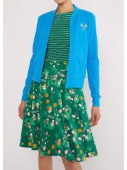 Blutsgeschwister Spódnica "Fullmoon" w kolorze zielonym rozmiar: M. Zielone spódniczki damskie Blutsgeschwister, m, bez wzorów, z bawełny, klasyczne, z podwyższonym stanem, midi. Za 121.80 zł.