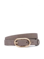 Calvin Klein Pasek Organic Buckle Suede Belt 20Mm LV04F7110G Szary. Szare paski damskie CALVIN KLEIN, bez wzorów, ze skóry. Za 169.99 zł.