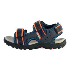 Sandały GEOX JR SANDAL STRADA A Niebieski. Brązowe sandały damskie Geox, bez zapięcia. Za 150.99 zł.