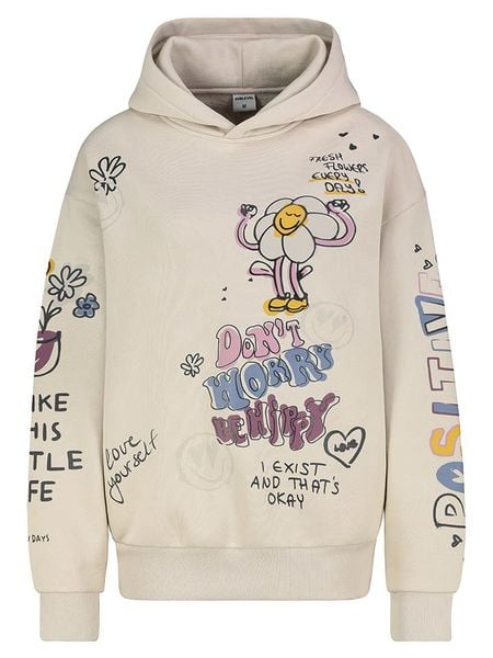 Sublevel Bluza w kolorze kremowym rozmiar: L. Brązowe bluzy z kapturem damskie Sublevel, l. Za 184.02 zł.