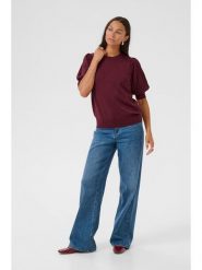 Kaffe Sweter w kolorze bordowym rozmiar: XXL. Czerwone swetry klasyczne damskie Kaffe, xxl, bez kołnierzyka. Za 69.99 zł.