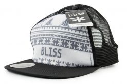 Czapka z daszkiem unisex Level Bliss trucker. Czarne czapki męskie Level, bez wzorów, z materiału. Za 53.49 zł.