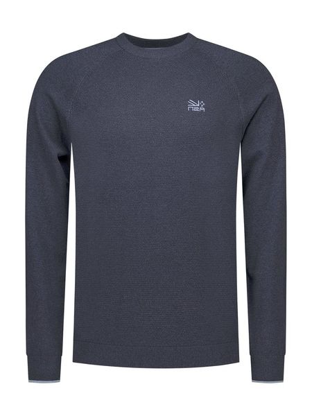 NEW ZEALAND AUCKLAND Sweter w kolorze granatowym rozmiar: XXL. Niebieskie swetry męskie New Zealand Auckland, xxl, bez wzorów, ze splotem, bez kołnierzyka. Za 170.07 zł.