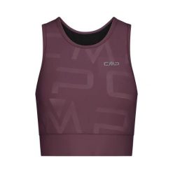Damski tank top CMP. Czerwone topy sportowe damskie CMP, m, bez wzorów, z dżerseju, bez ramiączek. Za 163.50 zł.