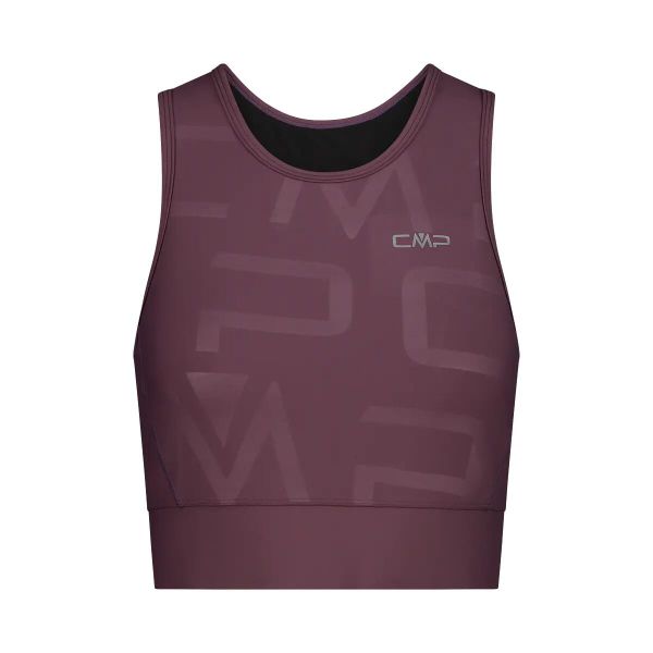 Damski tank top CMP. Czerwone topy sportowe damskie CMP, m, bez wzorów, z dżerseju, bez ramiączek. Za 163.50 zł.