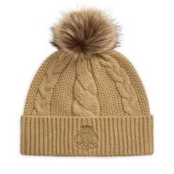 Czapka LAUREN RALPH LAUREN. Brązowe czapki zimowe damskie Lauren Ralph Lauren. Za 419.99 zł.