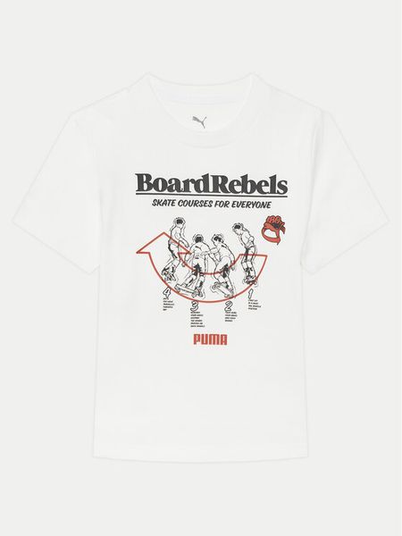 Puma T-Shirt Mid 90s 685144 Biały Regular Fit. Białe t-shirty chłopięce Puma, bez wzorów, z bawełny, bez ramiączek. Za 49.99 zł.