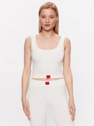 Hugo Koszulka piżamowa 50490639 Beżowy Slim Fit. Brązowe koszule nocne damskie Hugo, m, bez wzorów, z syntetyku, bez ramiączek. Za 239.99 zł.