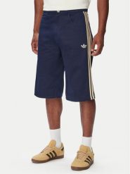 Adidas Szorty materiałowe Firebrid Twill Jorts KR7234 Granatowy Regular Fit. Niebieskie szorty męskie Adidas, bez wzorów, z bawełny. Za 219.99 zł.