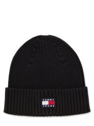 Tommy Jeans czapka z dzianiny Mężczyźni Bawełna czarny, ONE SIZE. Czarne czapki męskie Tommy Jeans, bez wzorów, z bawełny, eleganckie. Za 149.95 zł.