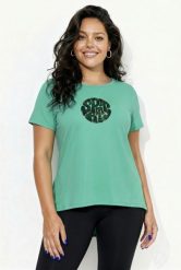 Damskie Koszulka funkcyjna ochrona UV okrągły dekolt krótki rękaw. Niebieskie t-shirty damskie Ulla Popken, plus size, bez wzorów, z elastanu, bez kołnierzyka. Za 199.99 zł.