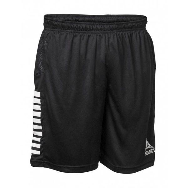 Spodenki Piłkarskie Unisex Dla Dorosłych Hiszpania. Czarne szorty damskie Select, bez wzorów, z materiału. Za 105.99 zł.