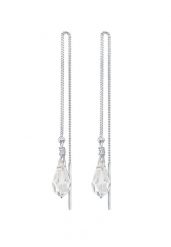 Elli Damska zawieszka pull through kropla z kryształem w srebrze próby 925 Sterling Silver Kolczyki 1 ct Damski. Szare kolczyki damskie Elli, srebrne, na sztyftcie. Za 156.39 zł.