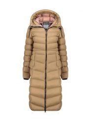 Geographical Norway Płaszcz pikowany "Berangere" w kolorze szarobrązowym rozmiar: XXL. Brązowe płaszcze damskie Geographical Norway, xxl, bez wzorów. Za 278.45 zł.