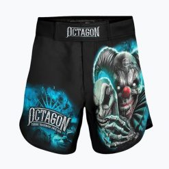 Spodenki treningowe męskie Octagon Theatre of Terror 2 MMA. Czarne szorty męskie OCTAGON, bez kołnierzyka. Za 149.99 zł.
