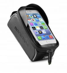 Sakwa, uchwyt rowerowy na telefon torba na ramę Rockbros 017-3BK. Czarne torby męskie na ramię ROCKBROS, bez wzorów, z materiału, na ramię. Za 69.00 zł.