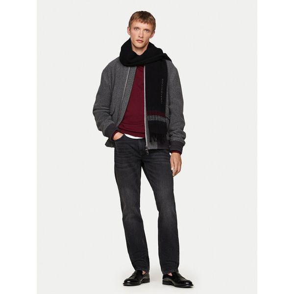 Szalik Tommy Hilfiger. Czarne szaliki męskie Tommy Hilfiger, bez wzorów. Za 299.99 zł.