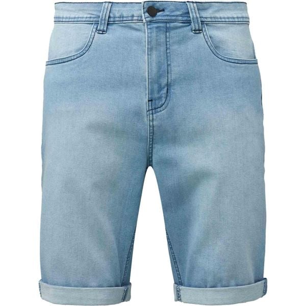 LOAP Devoran męskie szorty denim, niebieskie, XL. Niebieskie szorty męskie ZONE PERFECT, z denimu, bez kołnierzyka. Za 181.99 zł.
