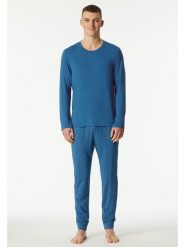 Schiesser Piżama w kolorze niebieskim rozmiar: 50. Niebieskie piżamy męskie Schiesser, bez wzorów, bez ramiączek. Za 195.99 zł.